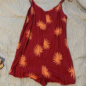 Obey Raven Floral Print Romper